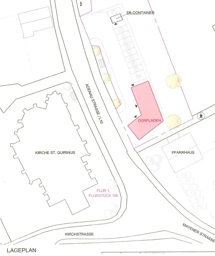 Dorfladen Lageplan