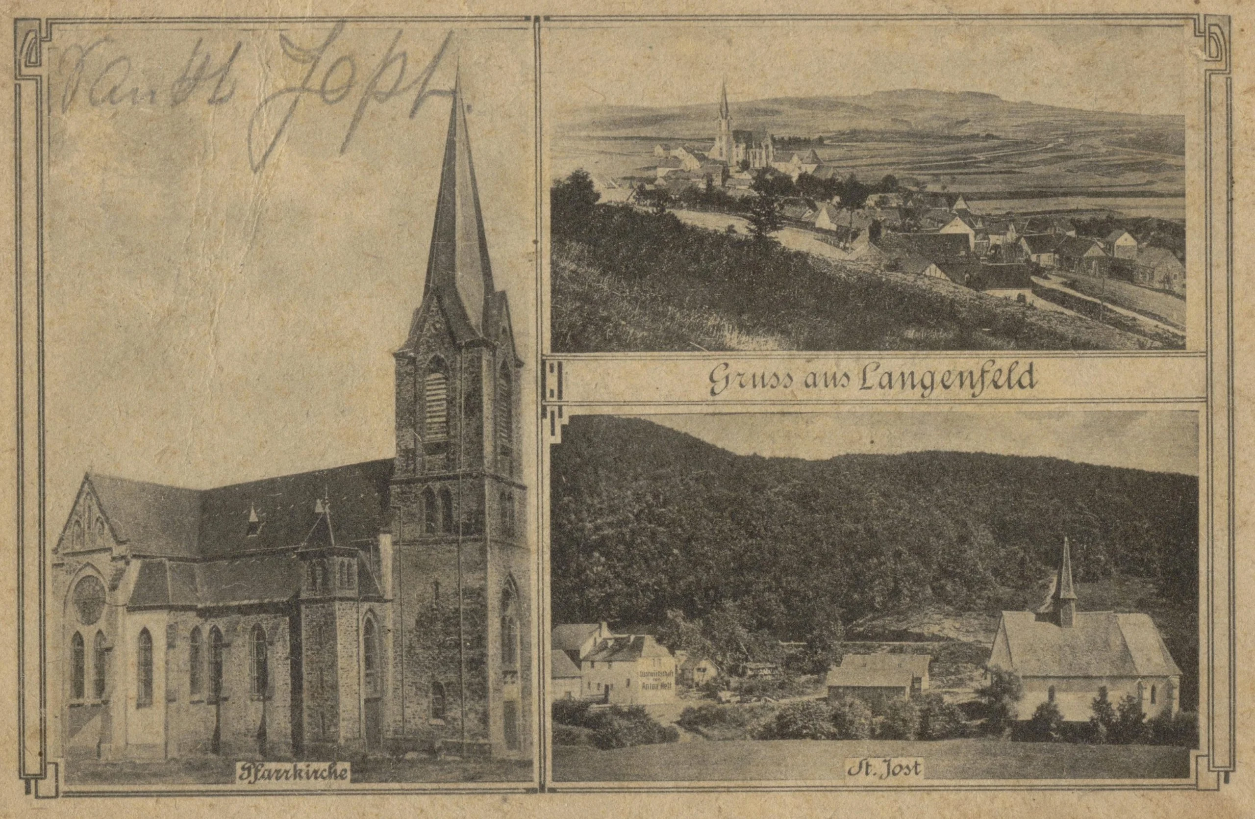 Historische Bilder - Postkarten Langenfeld - Postkarte 23