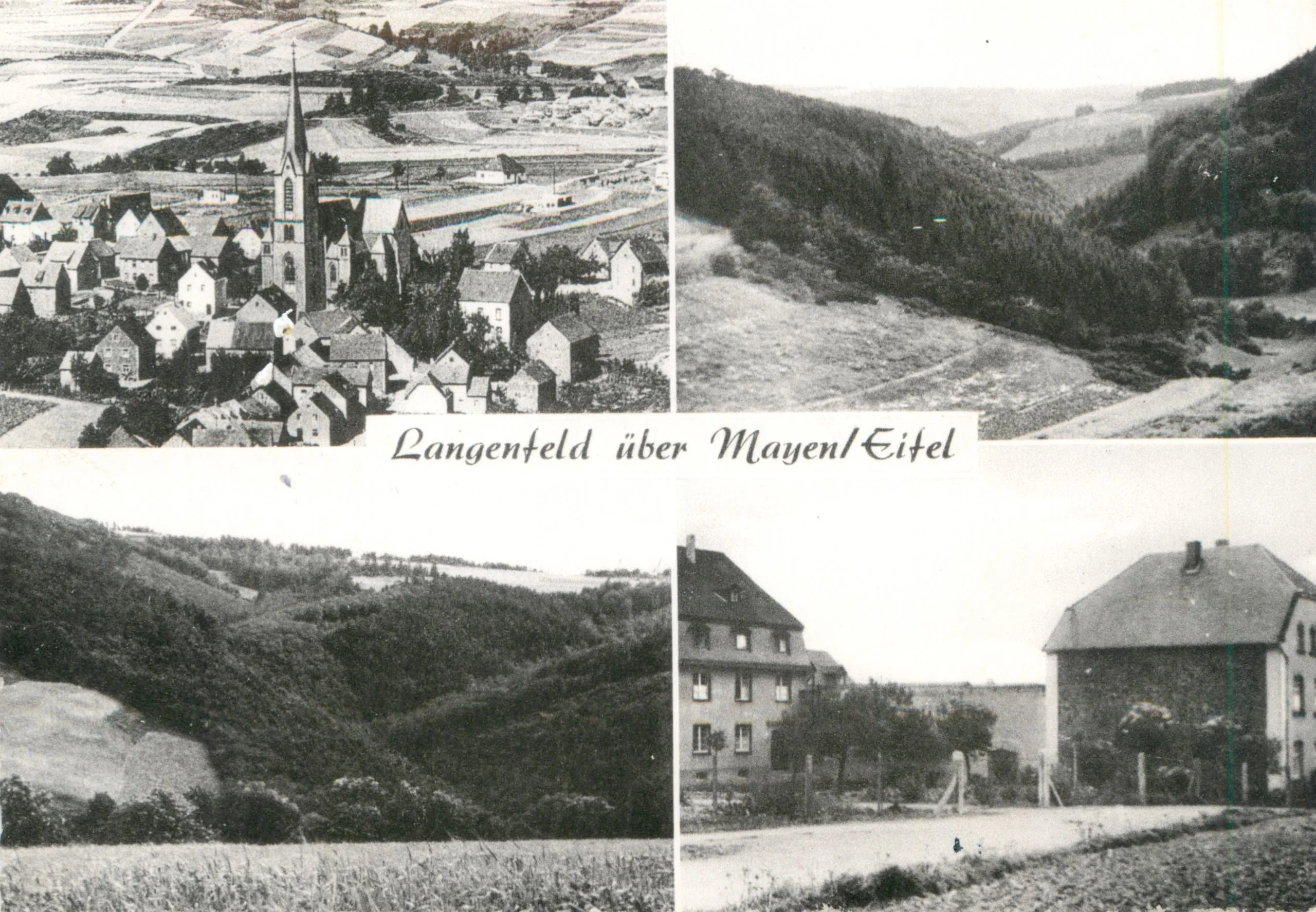 Historische Postkarte - Pfarrkirche St. Quirinus