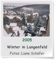 2005  Winter in Langenfeld  Fotos: Liane Schäfer
